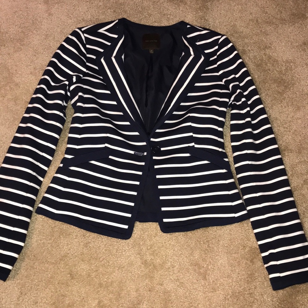 Navy Blue and White Jacket